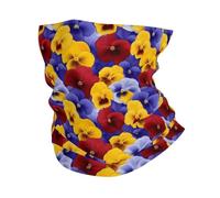 Pensée Tricolore Rétro Unisexe Bandana Douce Cache Cou Léger Tour De Cou pour Pêche Voyage Sport Course À Pied