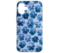 Pensées aquarelles Bleues - Pensées Fleurs Bleues Coque pour iPhone 16 Plus
