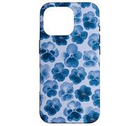 Pensées aquarelles Bleues - Pensées Fleurs Bleues Coque pour iPhone 16 Pro