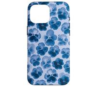 Pensées aquarelles Bleues - Pensées Fleurs Bleues Coque pour iPhone 16 Pro Max