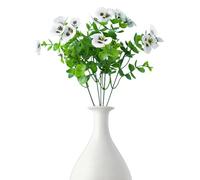 Pensées artificielles pour l'extérieur | artificielles réalistes UV, Fleurs artificielles en Plein air | Décoration de la Maison Arrangement Floral