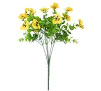 Pensées artificielles pour l'extérieur | artificielles réalistes UV, Fleurs artificielles en Plein air | Décoration de la Maison Arrangement Floral