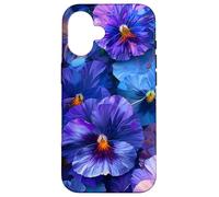 Pensées de pensées Bleues et Violettes pour Le Jardinage Coque pour iPhone 16