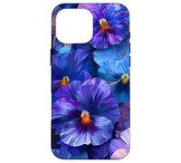 Pensées de pensées Bleues et Violettes pour Le Jardinage Coque pour iPhone 16 Pro Max