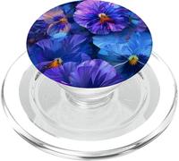 Pensées de pensées Bleues et Violettes pour Le Jardinage PopSockets PopGrip pour MagSafe