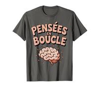 Pensées en Boucle Humour Esprit tournant Mental T-Shirt