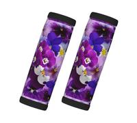 Pensées graphiques de Pâques et de printemps, Lot de 2 protections pour poignées de valise, housses de poignée souples et confortables, étiquette à bagages
