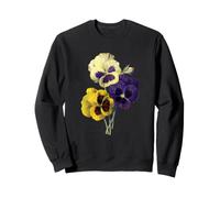 Pensées Vintage Fleurs Jardinier Pensées Pensées Sweatshirt