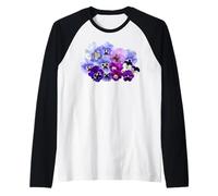 Pensées Violettes et Bleues pour Les Amateurs de pensées Manche Raglan