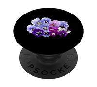 Pensées Violettes et Bleues pour Les Amateurs de pensées PopSockets PopGrip Adhésif