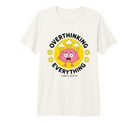 Penser à l'anxiété S'inquiéter Introverti Shy Overthink T-Shirt Haut de Gamme