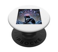 Penser à l'anxiété Sociale Introverti Socialement maladroit PopSockets PopGrip Adhésif