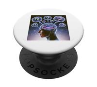 Penser à l'anxiété Sociale Introverti Socialement maladroit PopSockets PopGrip Adhésif