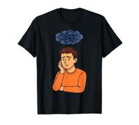Penser à l'anxiété Sociale Introverti Socialement maladroit T-Shirt Graphique avec Valeur