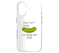 Penser aux cornichons Amateur de Nourriture Concombre Coque pour iPhone 17