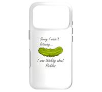 Penser aux cornichons Amateur de Nourriture Concombre Coque pour iPhone 17 Pro