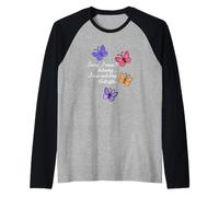 Penser aux Papillons Cute Nature Wildlife Manche Raglan