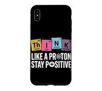 Penser comme Un Proton, Rester Positif, Science, Humour, Chimie Coque pour iPhone XS Max
