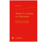 Penser La Couleur En Littérature - Explorations Romanesques Des Lumières Au Réalisme