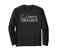 Penser les pensées positives Positive Mindset Attitude Optimist Manche Longue