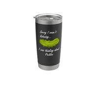 Penser sur les cornichons drôle dire légume Gobelet isotherme en acier inoxydable double paroi