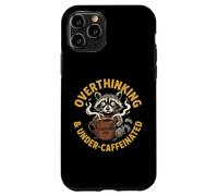 Penser trop et sous caféiné Amateur de café anxieux Coque pour iPhone 11 Pro