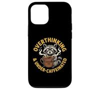 Penser trop et sous caféiné Amateur de café anxieux Coque pour iPhone 12/12 Pro