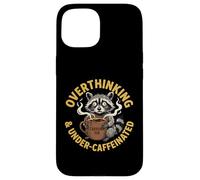 Penser trop et sous caféiné Amateur de café anxieux Coque pour iPhone 15