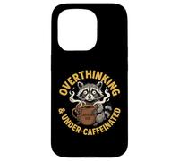 Penser trop et sous caféiné Amateur de café anxieux Coque pour iPhone 15 Pro