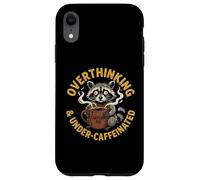 Penser trop et sous caféiné Amateur de café anxieux Coque pour iPhone XR