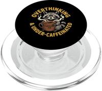 Penser trop et sous caféiné Amateur de café anxieux PopSockets PopGrip pour MagSafe