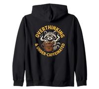 Penser trop et sous caféiné Amateur de café anxieux Sweat à Capuche