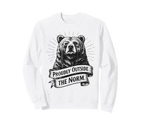 Penseur d'individualité fièrement en Dehors de la Norme Bear Sweatshirt