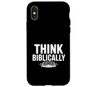 Pensez à la Foi chrétienne bibliquement inspirante Coque pour iPhone X/XS