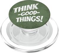 Pensez aux Bonnes Choses Pensez Positif Tout Sera Bon PopSockets PopGrip pour MagSafe