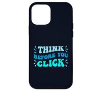 Pensez Avant de cliquer, Mois de Sensibilisation à la cybersécurité Coque pour iPhone 12 Mini