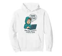 Pensez Avant de cliquer - Sensibilisation à la cybersécurité Sweat à Capuche