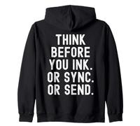 Pensez Avant d'encre, de synchroniser ou d'envoyer des Esprits Sweat à Capuche