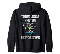 Pensez comme Un Proton Soyez Positif Physique quantique Nerd Sweat à Capuche