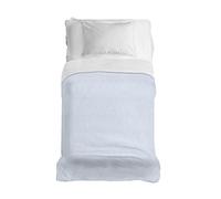 PENSIERI DELICATI Couvre-lit 170 x 280 cm, Drap Simple 100% Coton Pique, idéal comme Drap d'ameublement, Couverture de lit 1 Place, Fantaisie Dublin Bleu, 100% fabriqué en Italie