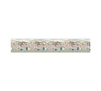 PENSIERI DELICATI Tapis 52 x 300 cm, fabriqué en Coton et PVC, fabriqué en Italie, Tapis Lavable en Machine à 40 °, Motif poie