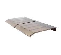 Pensilina per Porta a tenda in policarbonato, pensilina trasparente per Porta d'ingresso esterna, pensilina per Porta curva, riparo di protezione UV Pioggia Neve (Colore: Verticale B, dimens