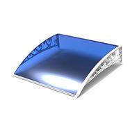 Pensilina per Porta d'ingresso in policarbonato 31x47 pollici, pensilina per finestra, protezione da Pioggia, Neve, Luce solare, pensiline per Porte e finestre, moderna lamiera cava, Senza m