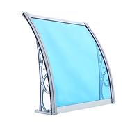 Pensilina per Porta e finestra 31x59in, pensilina moderna per Porta d'ingresso in policarbonato, pensilina per Porta e finestra per Patio, protezione da Pioggia, Neve, Luce solare, lamiera c