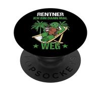 Pension Rentner Ich Bin Dann Mal Weg Rente PopSockets PopGrip Adhésif