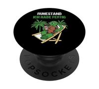 Pensionierung Ruhestand Ich Habe Fertig Rente PopSockets PopGrip Adhésif