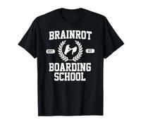 Pensionnat Brainrot Est 6 7 Ironic Prep Meme Crest T-Shirt