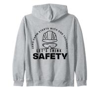 Pensons à la sécurité | La sécurité d'abord | Cadeau pour la fête Nationale de la sécurité Sweat à Capuche