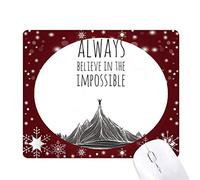 pensons impossible black blanc " tapis de souris en hiver flocon de neige