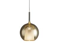 PENTA LIGHT lampe à suspension GLO (Grand Ø 38 cm / Or miroir - verre et métal)